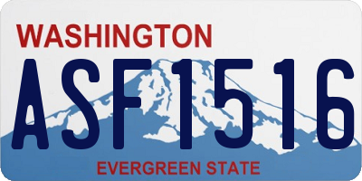 WA license plate ASF1516