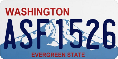 WA license plate ASF1526