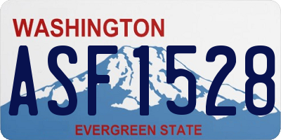WA license plate ASF1528