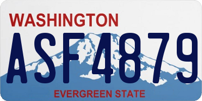 WA license plate ASF4879