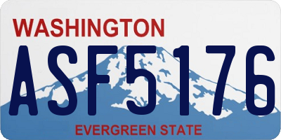 WA license plate ASF5176