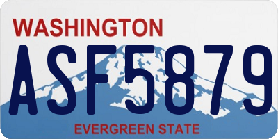 WA license plate ASF5879