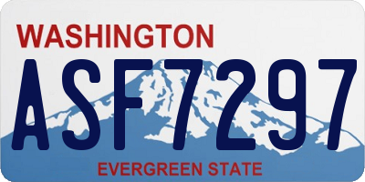 WA license plate ASF7297