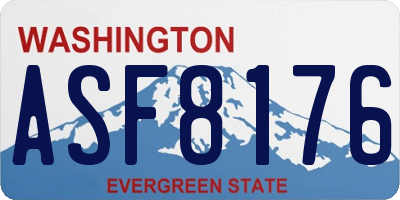 WA license plate ASF8176