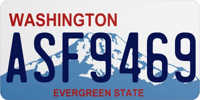WA license plate ASF9469