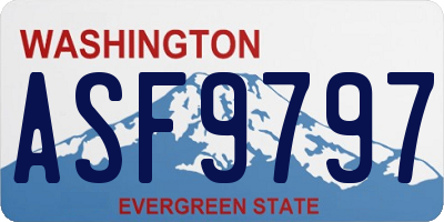 WA license plate ASF9797