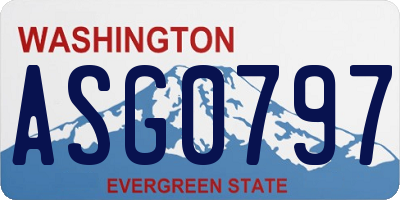 WA license plate ASG0797