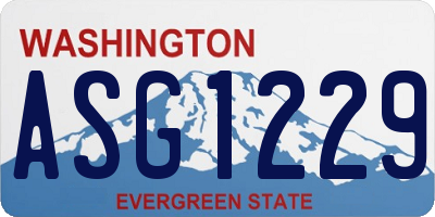 WA license plate ASG1229