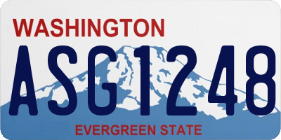 WA license plate ASG1248