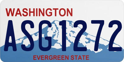 WA license plate ASG1272