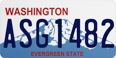 WA license plate ASG1482