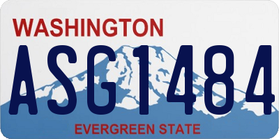 WA license plate ASG1484