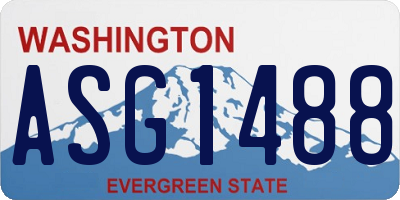 WA license plate ASG1488