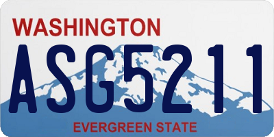 WA license plate ASG5211