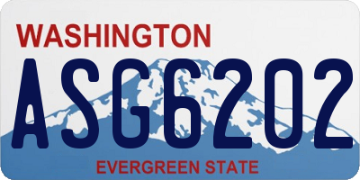 WA license plate ASG6202
