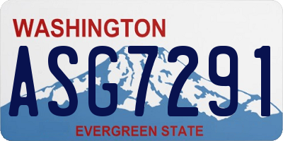 WA license plate ASG7291