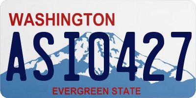 WA license plate ASI0427