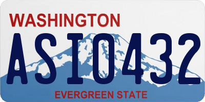 WA license plate ASI0432