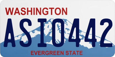 WA license plate ASI0442