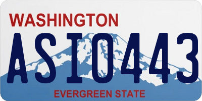 WA license plate ASI0443
