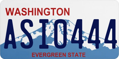 WA license plate ASI0444