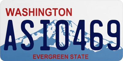 WA license plate ASI0469