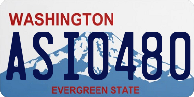WA license plate ASI0480