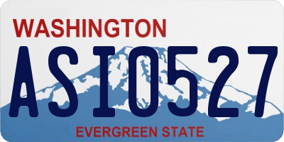 WA license plate ASI0527