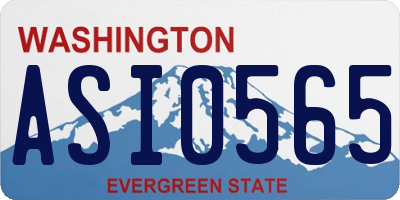 WA license plate ASI0565
