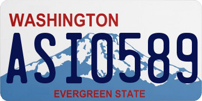 WA license plate ASI0589