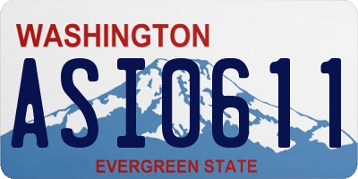 WA license plate ASI0611