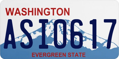 WA license plate ASI0617
