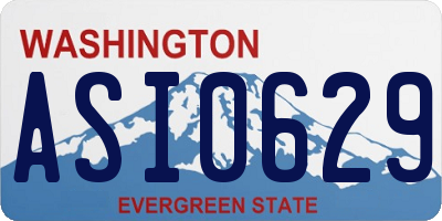 WA license plate ASI0629
