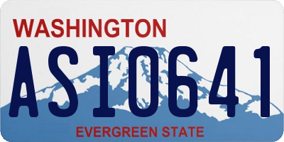 WA license plate ASI0641