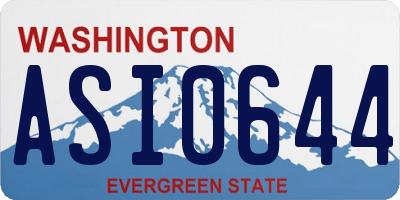 WA license plate ASI0644