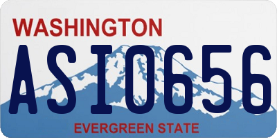 WA license plate ASI0656
