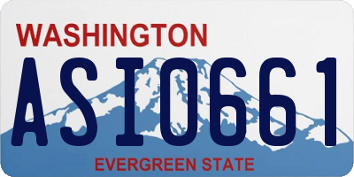 WA license plate ASI0661
