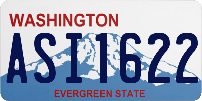 WA license plate ASI1622