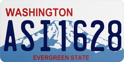 WA license plate ASI1628