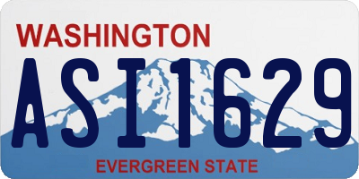 WA license plate ASI1629