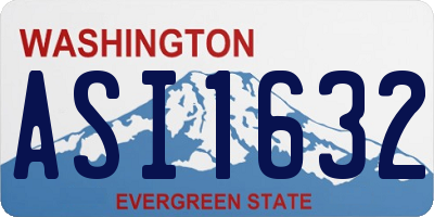 WA license plate ASI1632