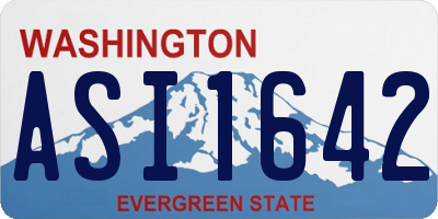 WA license plate ASI1642
