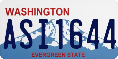 WA license plate ASI1644