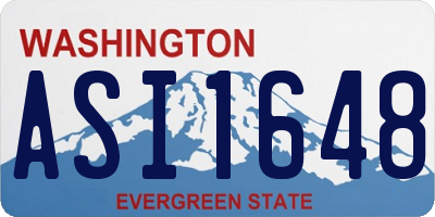 WA license plate ASI1648