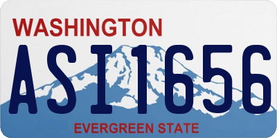 WA license plate ASI1656