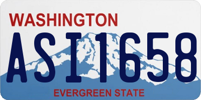 WA license plate ASI1658