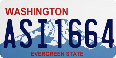 WA license plate ASI1664