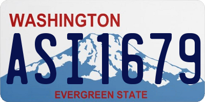 WA license plate ASI1679