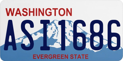 WA license plate ASI1686