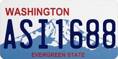 WA license plate ASI1688
